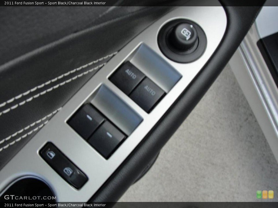 Sport Black/Charcoal Black Interior Controls for the 2011 Ford Fusion Sport #45373080