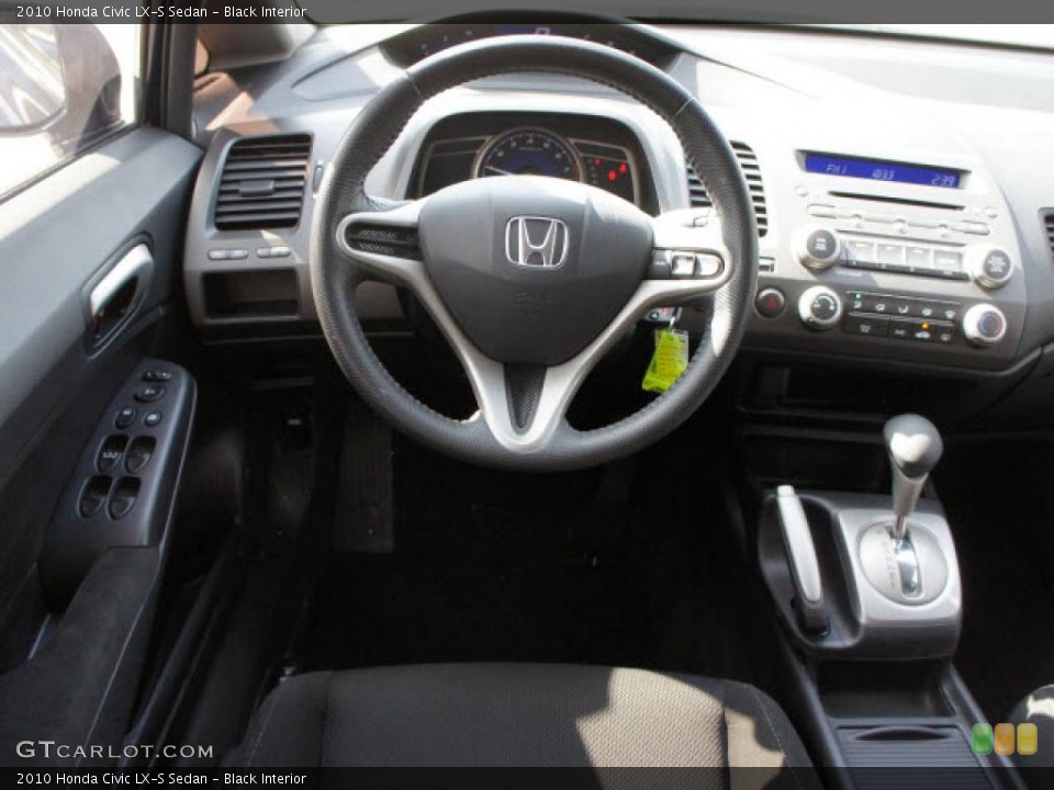 Black Interior Dashboard for the 2010 Honda Civic LX-S Sedan #45373084