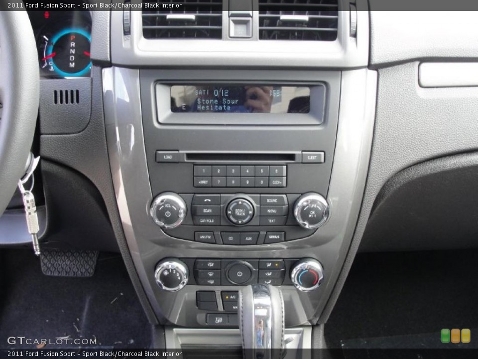 Sport Black/Charcoal Black Interior Controls for the 2011 Ford Fusion Sport #45373116