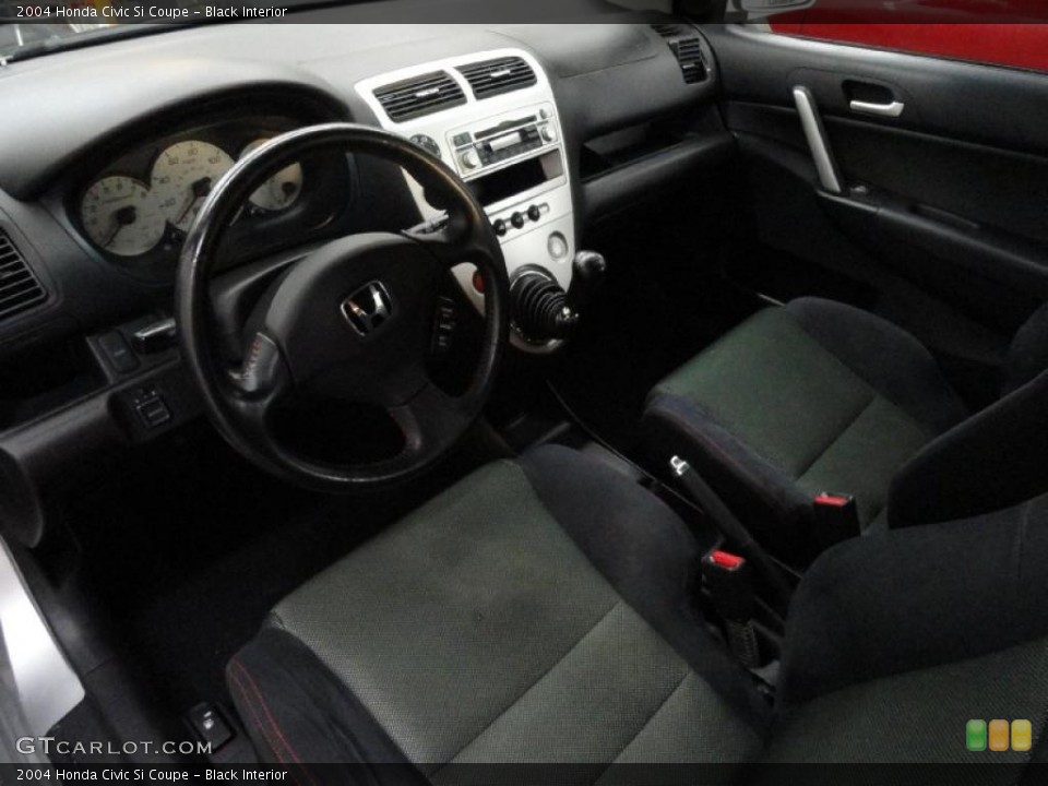 Black Interior Prime Interior for the 2004 Honda Civic Si Coupe #45373377