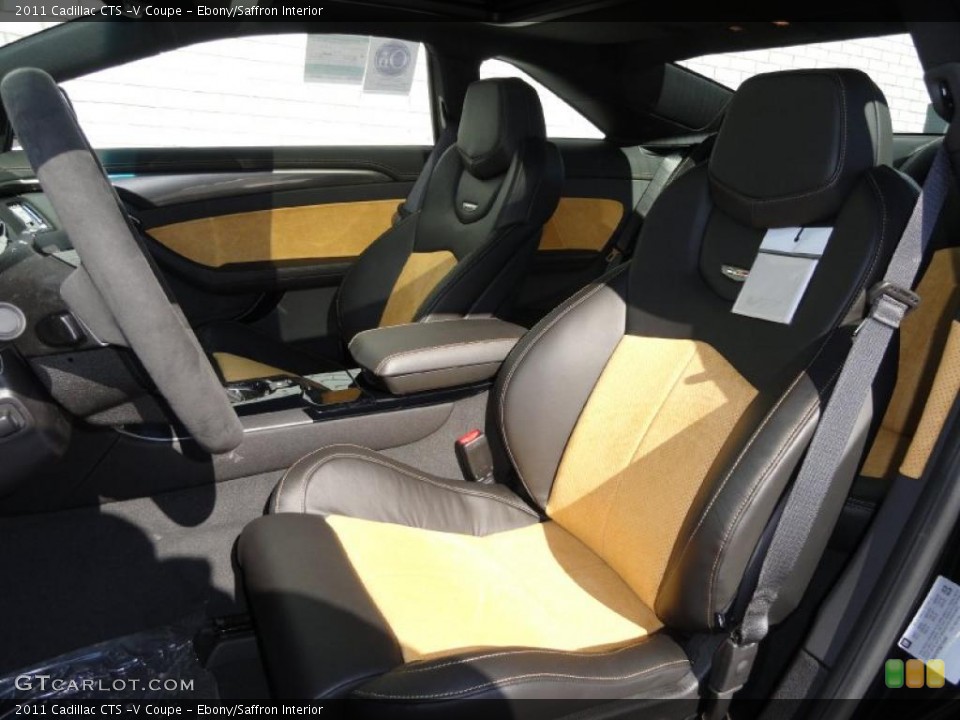 Ebony/Saffron Interior Photo for the 2011 Cadillac CTS -V Coupe #45377777
