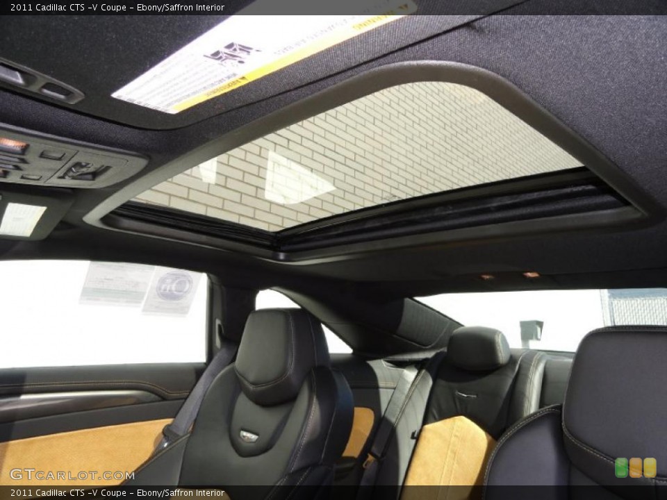 Ebony/Saffron Interior Sunroof for the 2011 Cadillac CTS -V Coupe #45377781