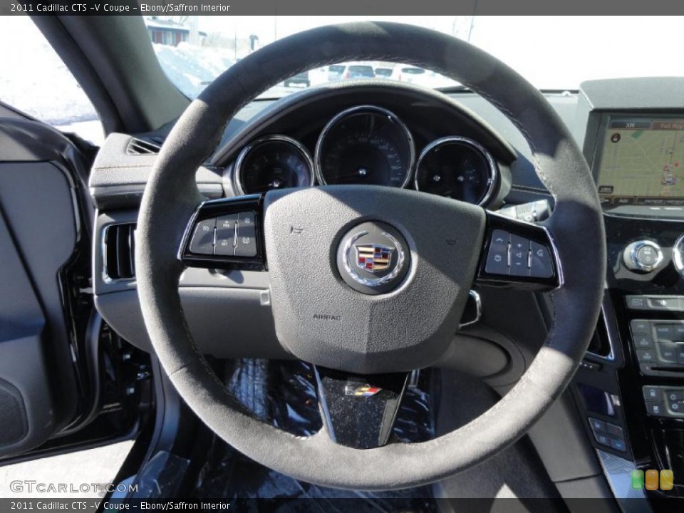 Ebony/Saffron Interior Steering Wheel for the 2011 Cadillac CTS -V Coupe #45377873