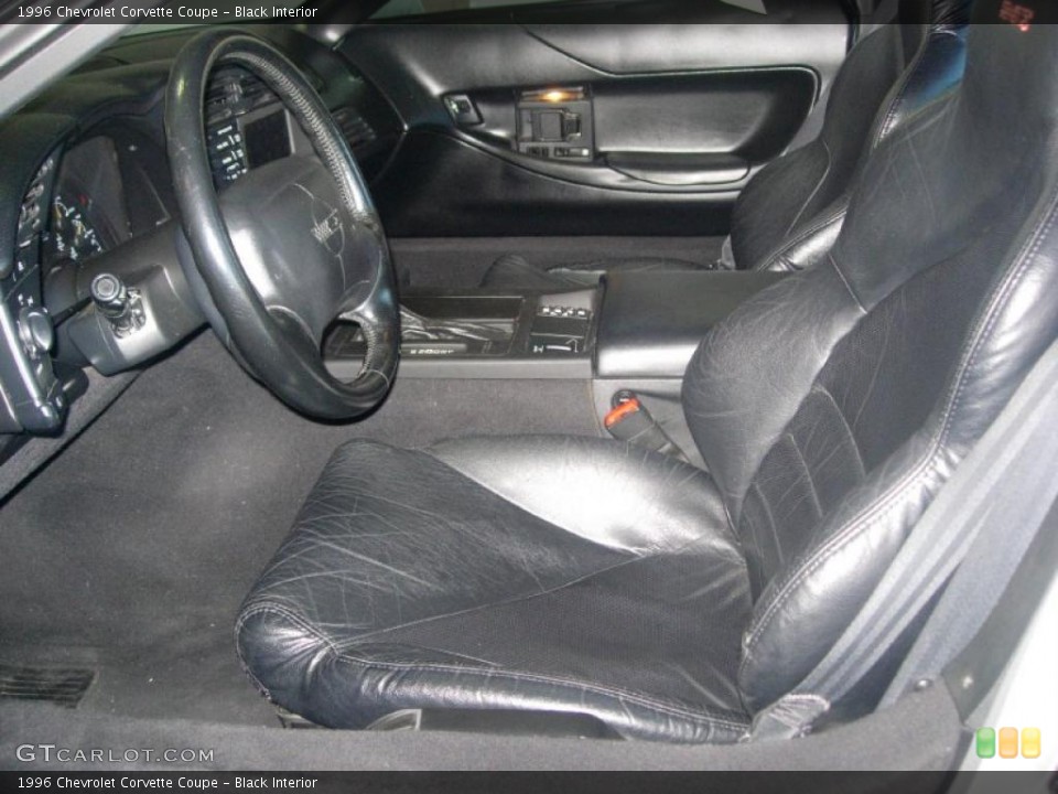 Black Interior Photo for the 1996 Chevrolet Corvette Coupe #45378530