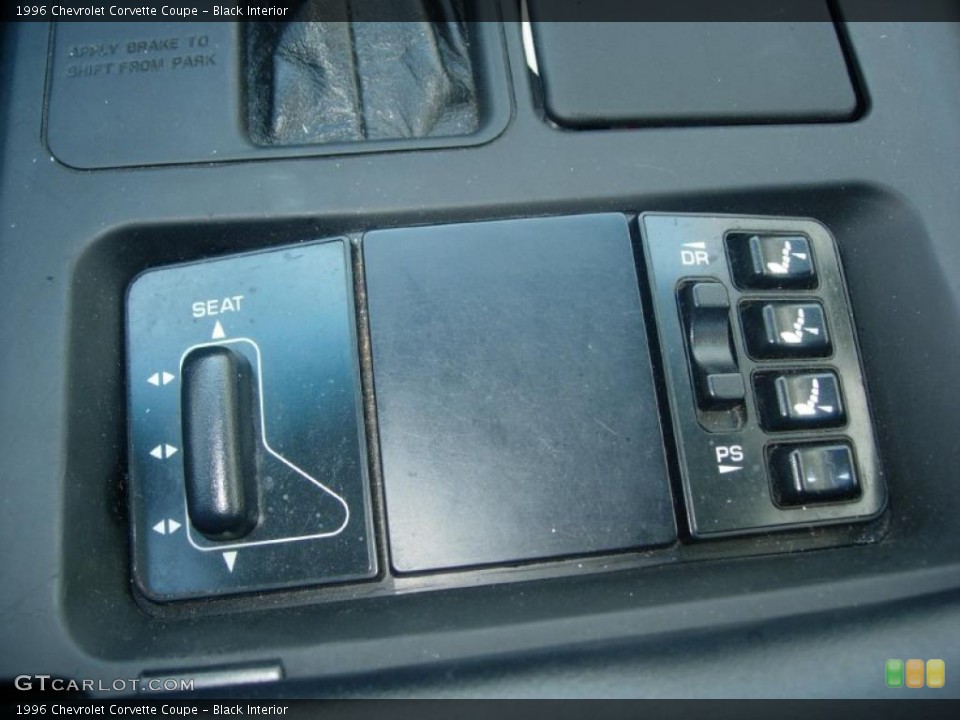 Black Interior Controls for the 1996 Chevrolet Corvette Coupe #45378586