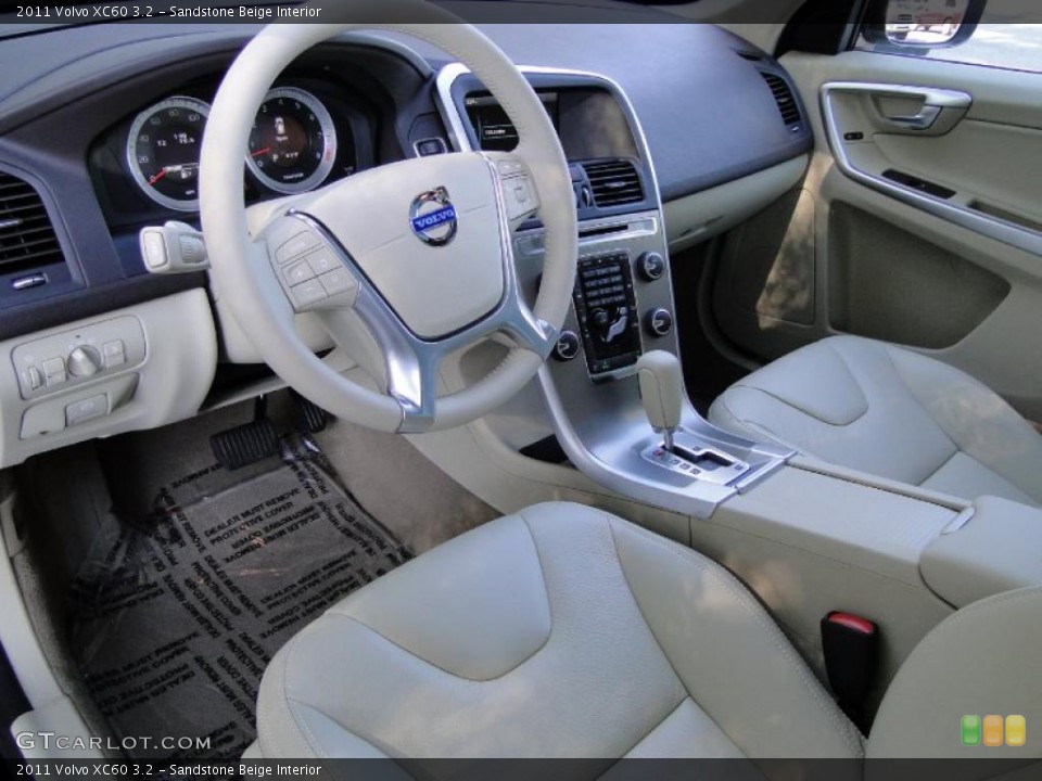 Sandstone Beige 2011 Volvo XC60 Interiors