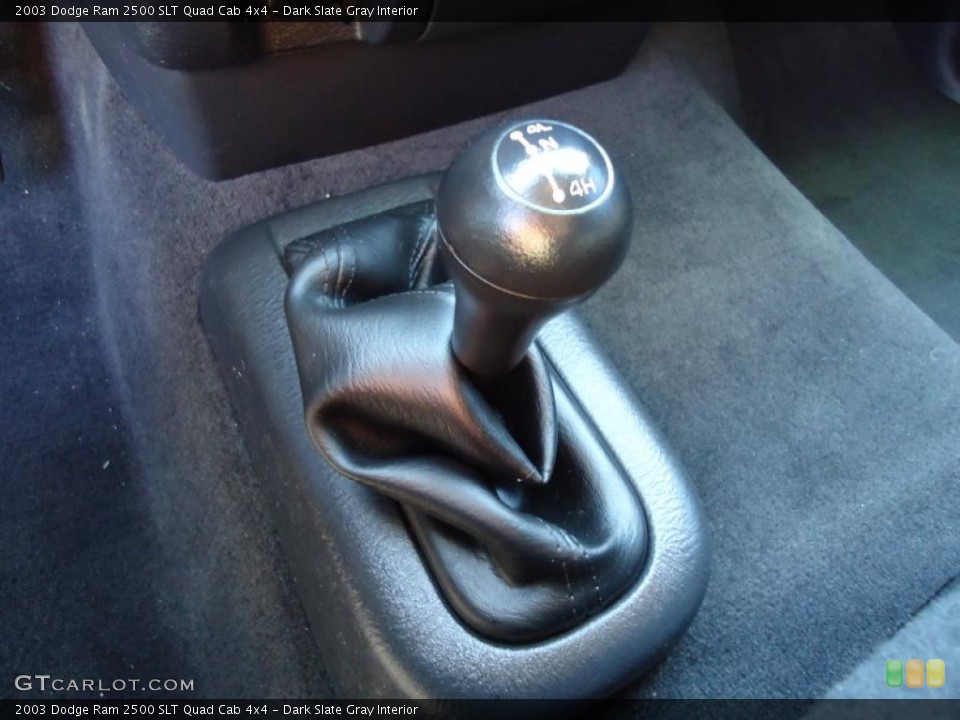 Dark Slate Gray Interior Controls for the 2003 Dodge Ram 2500 SLT Quad Cab 4x4 #45381303