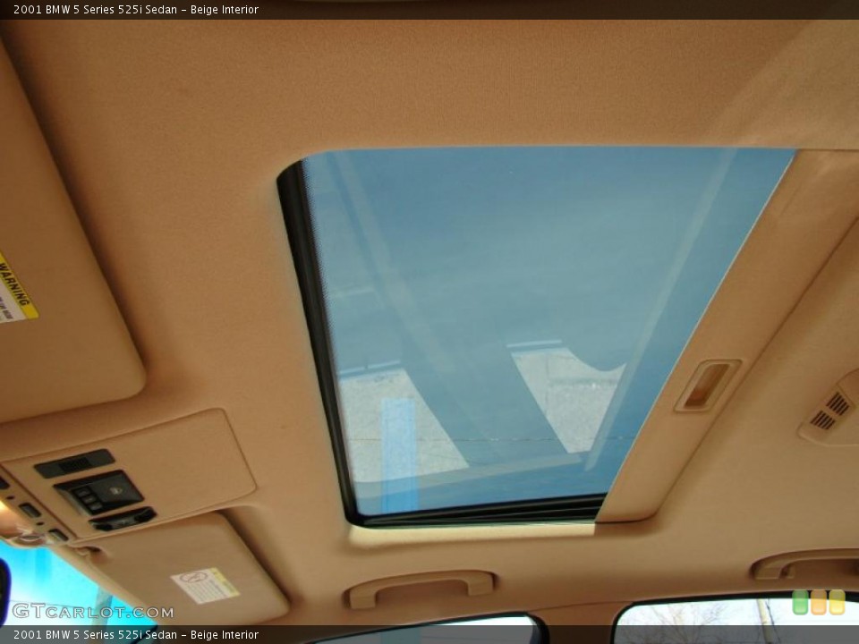 Beige Interior Sunroof for the 2001 BMW 5 Series 525i Sedan #45383158