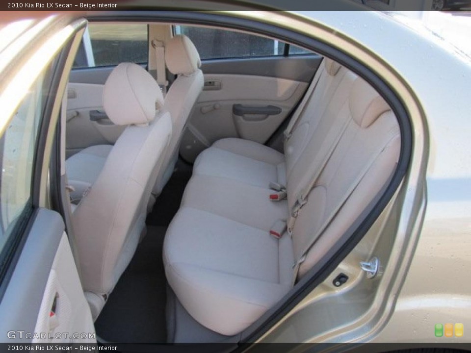 Beige Interior Photo for the 2010 Kia Rio LX Sedan #45383762