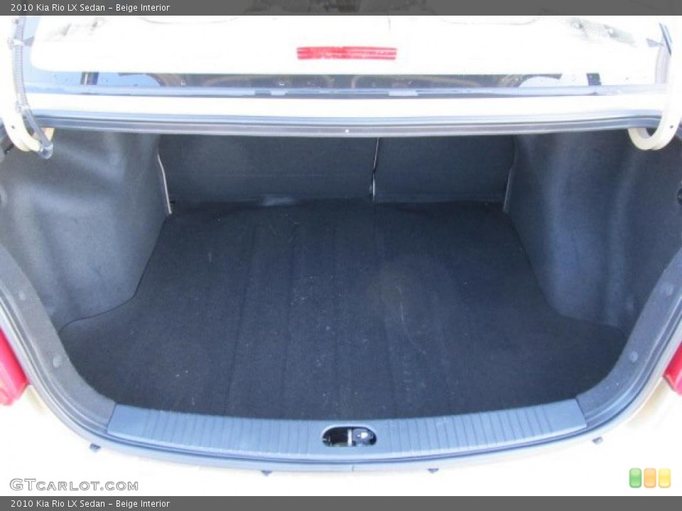 Beige Interior Trunk for the 2010 Kia Rio LX Sedan #45383794