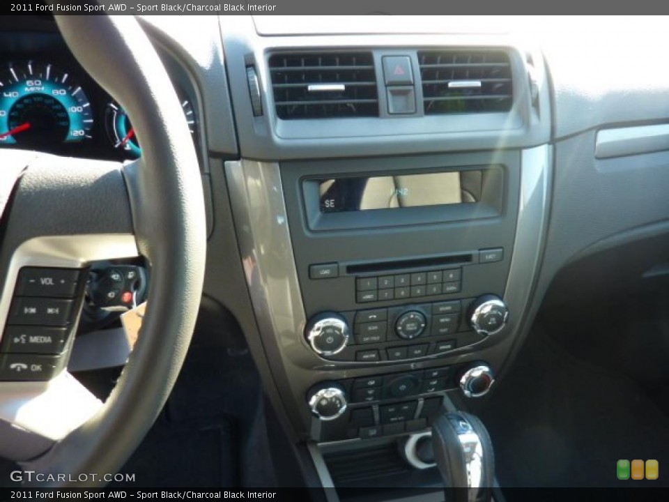 Sport Black/Charcoal Black Interior Controls for the 2011 Ford Fusion Sport AWD #45386123