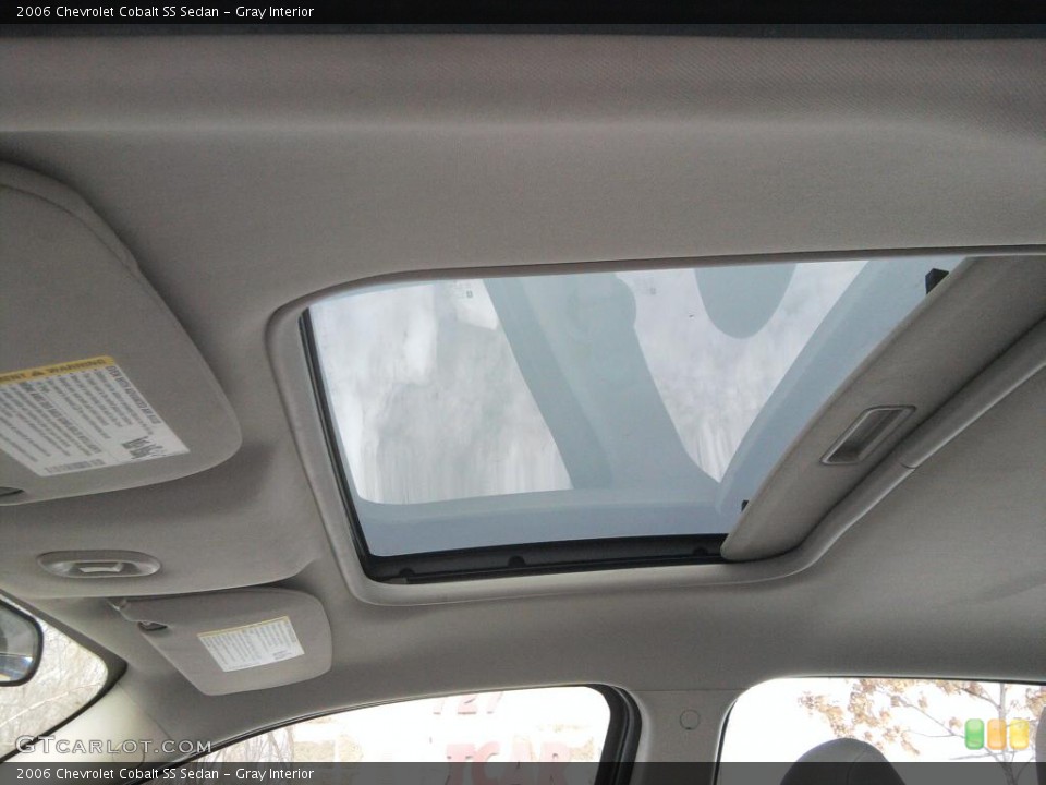Gray Interior Sunroof for the 2006 Chevrolet Cobalt SS Sedan #45387130