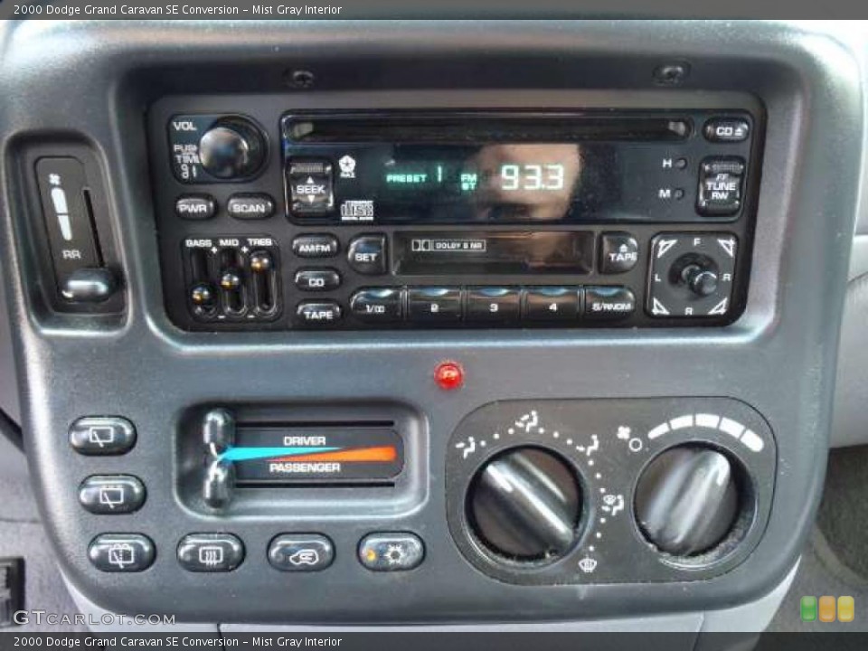 Mist Gray Interior Controls for the 2000 Dodge Grand Caravan SE Conversion #45397550