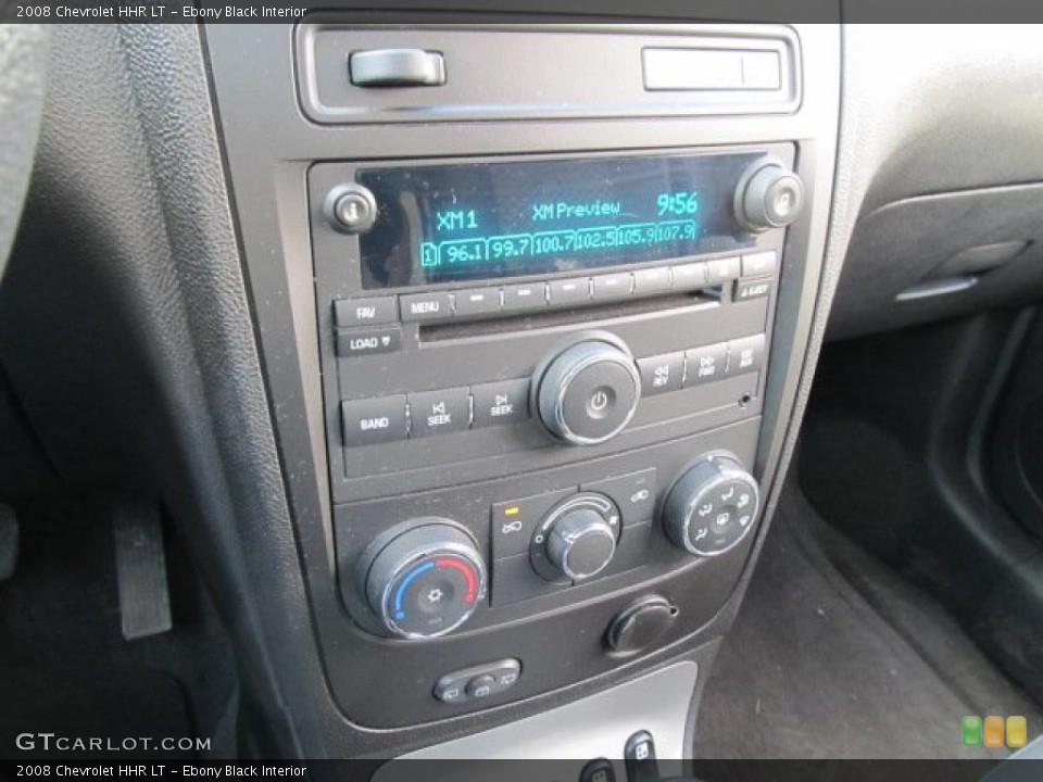 Ebony Black Interior Controls for the 2008 Chevrolet HHR LT #45400146
