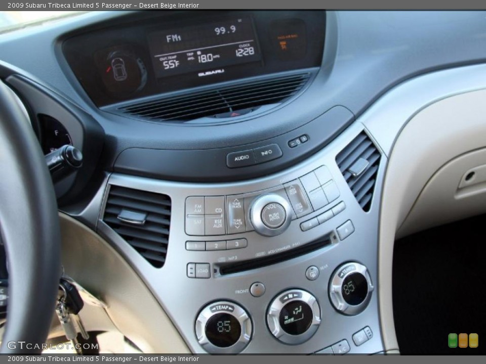 Desert Beige Interior Controls for the 2009 Subaru Tribeca Limited 5 Passenger #45400359