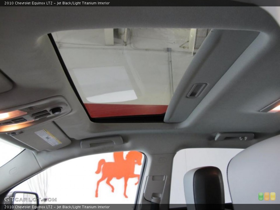Jet Black/Light Titanium Interior Sunroof for the 2010 Chevrolet Equinox LTZ #45402903