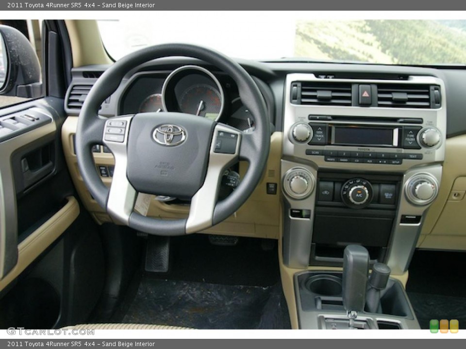Sand Beige Interior Dashboard for the 2011 Toyota 4Runner SR5 4x4 #45404703