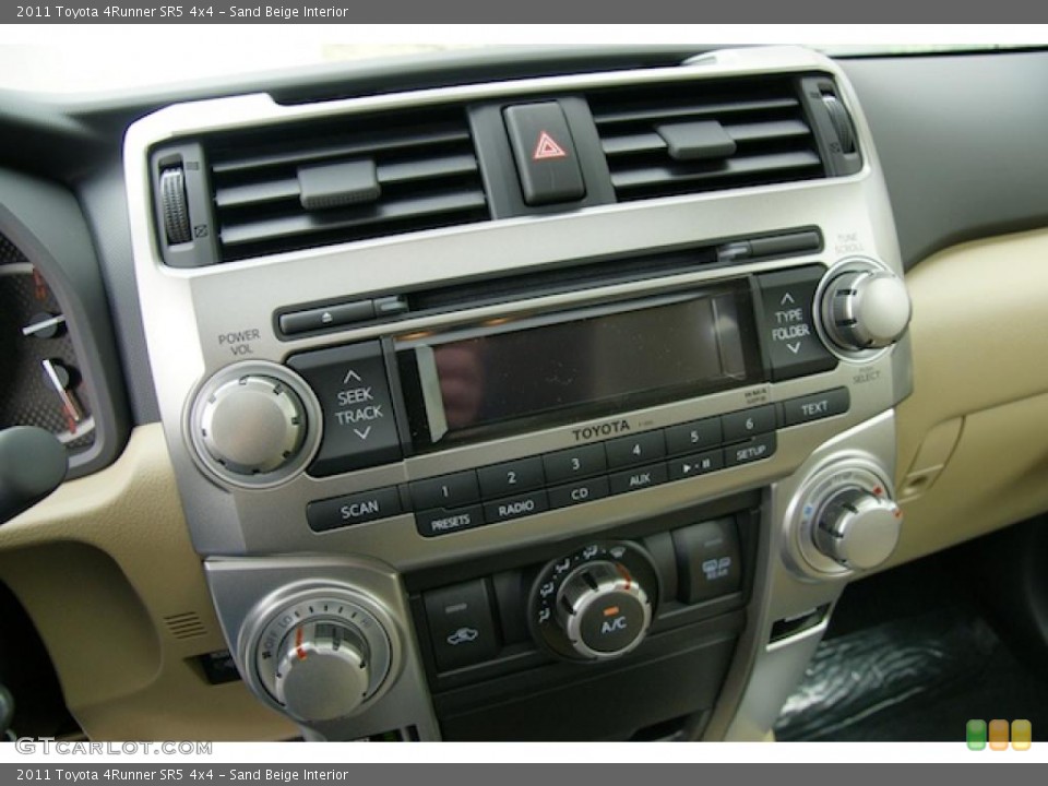 Sand Beige Interior Controls for the 2011 Toyota 4Runner SR5 4x4 #45404715