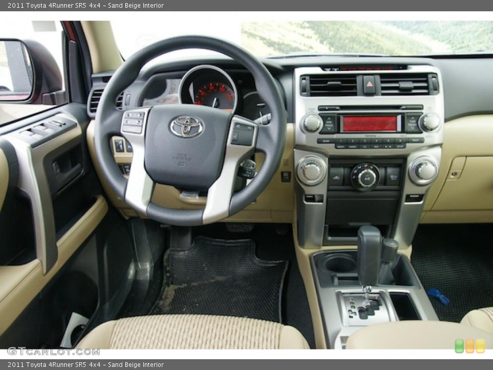 Sand Beige Interior Dashboard for the 2011 Toyota 4Runner SR5 4x4 #45405087
