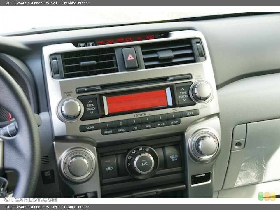 Graphite Interior Controls for the 2011 Toyota 4Runner SR5 4x4 #45405321