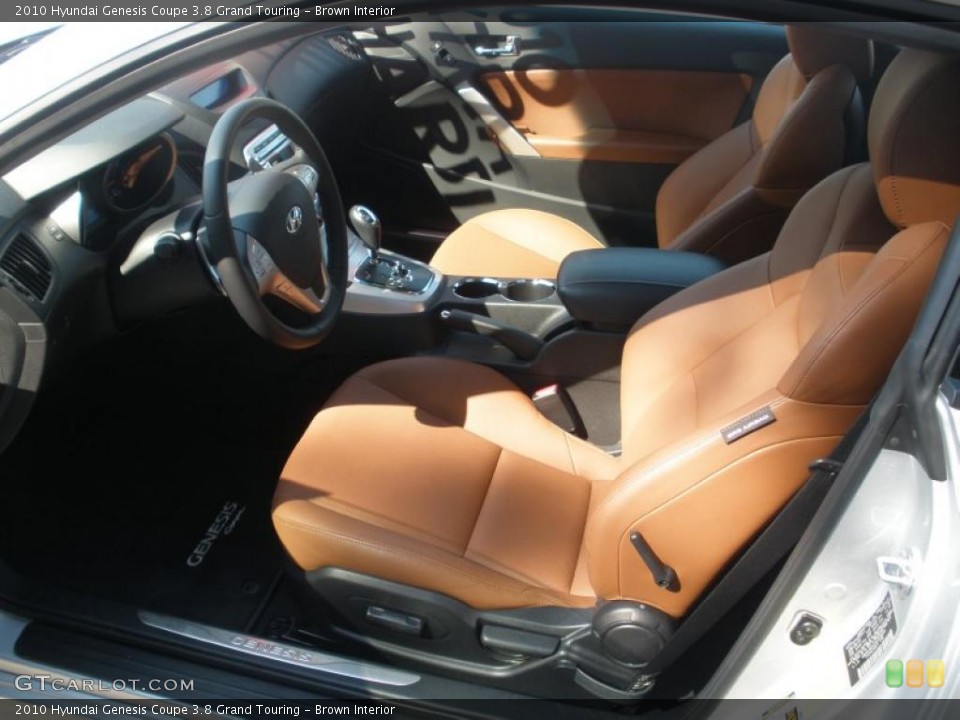 Brown Interior Photo for the 2010 Hyundai Genesis Coupe 3.8 Grand Touring #45410797