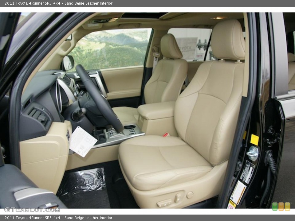 Sand Beige Leather Interior Photo for the 2011 Toyota 4Runner SR5 4x4 #45411053