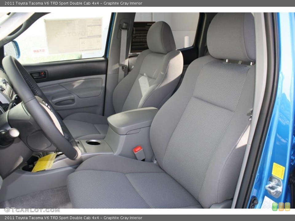 Graphite Gray Interior Photo for the 2011 Toyota Tacoma V6 TRD Sport Double Cab 4x4 #45411193
