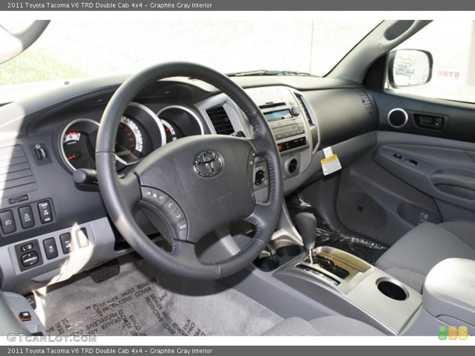 Graphite Gray Interior Photo for the 2011 Toyota Tacoma V6 TRD Double Cab 4x4 #45411313