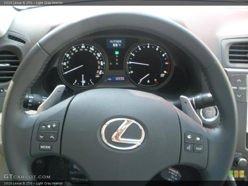 Light Gray Interior Steering Wheel for the 2010 Lexus IS 250 #45411389