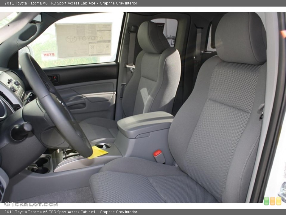 Graphite Gray Interior Photo for the 2011 Toyota Tacoma V6 TRD Sport Access Cab 4x4 #45411941