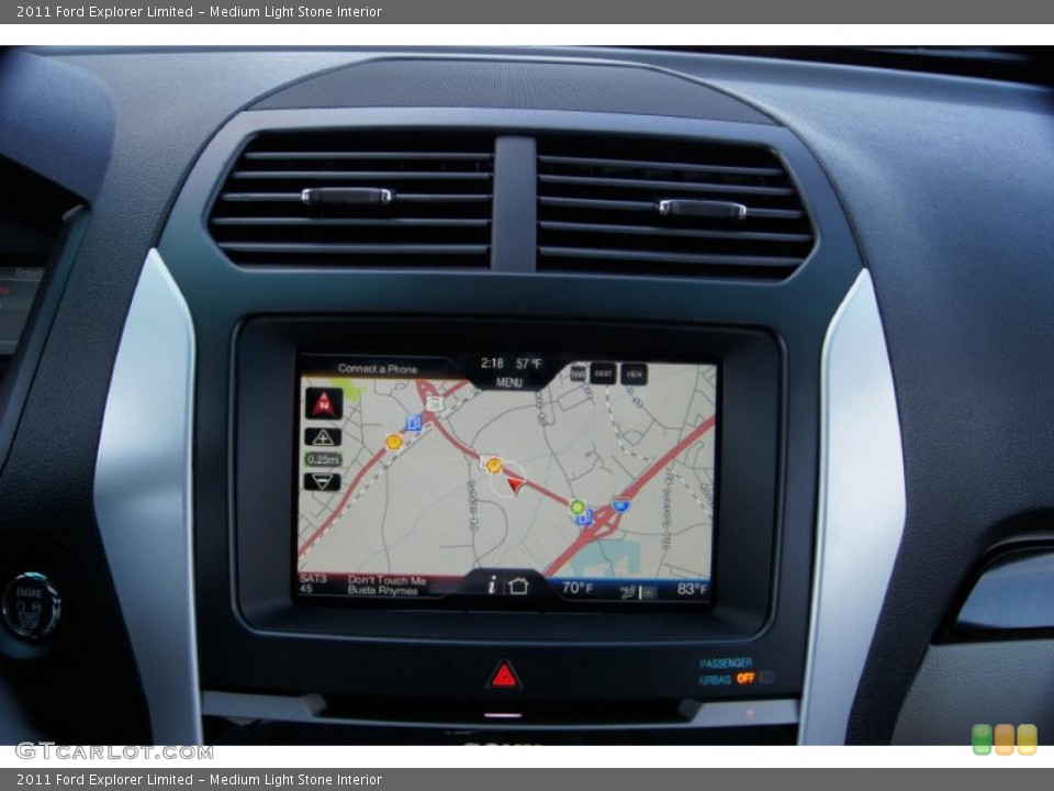 Medium Light Stone Interior Navigation for the 2011 Ford Explorer Limited #45415105