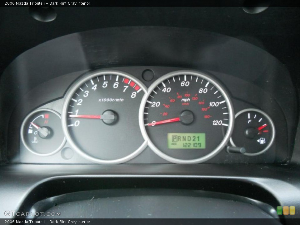Dark Flint Gray Interior Gauges for the 2006 Mazda Tribute i #45416432