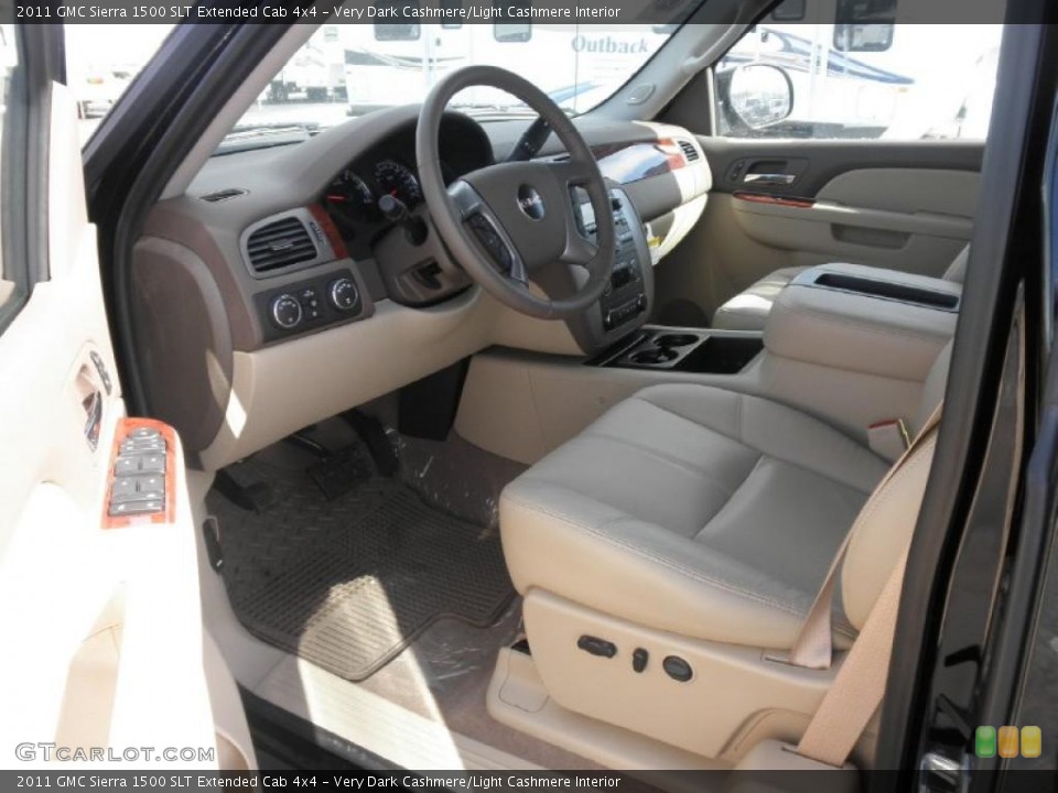 Very Dark Cashmere/Light Cashmere Interior Photo for the 2011 GMC Sierra 1500 SLT Extended Cab 4x4 #45418288