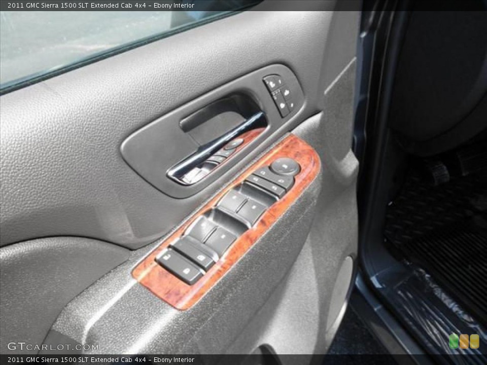 Ebony Interior Controls for the 2011 GMC Sierra 1500 SLT Extended Cab 4x4 #45418739