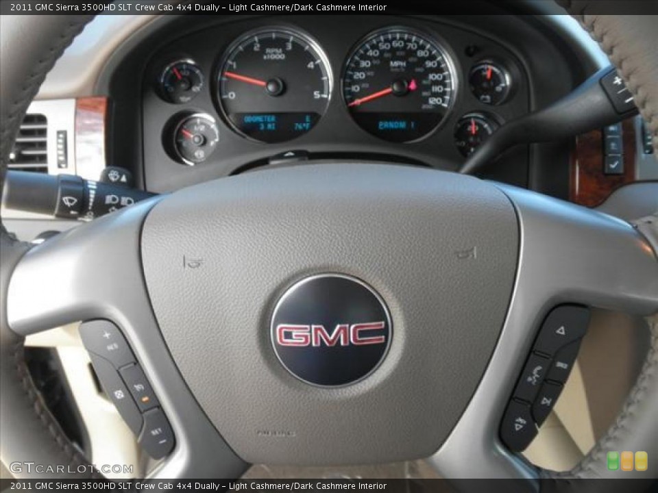 Light Cashmere/Dark Cashmere Interior Gauges for the 2011 GMC Sierra 3500HD SLT Crew Cab 4x4 Dually #45420247