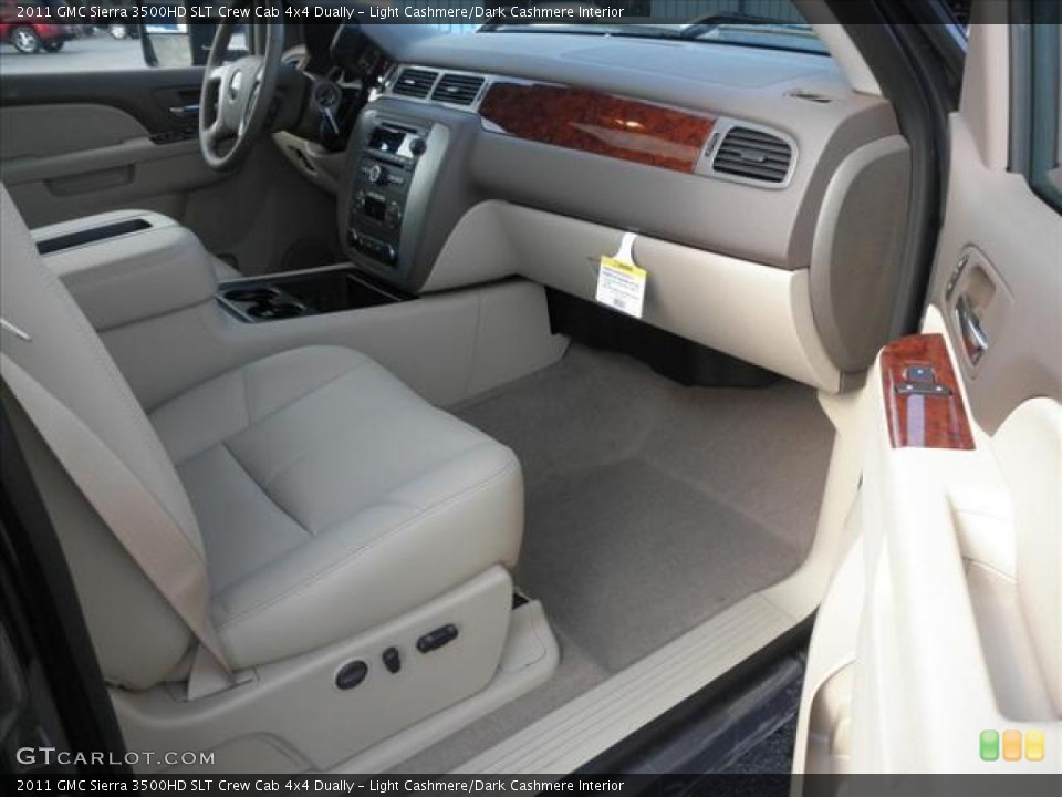Light Cashmere/Dark Cashmere Interior Photo for the 2011 GMC Sierra 3500HD SLT Crew Cab 4x4 Dually #45420295