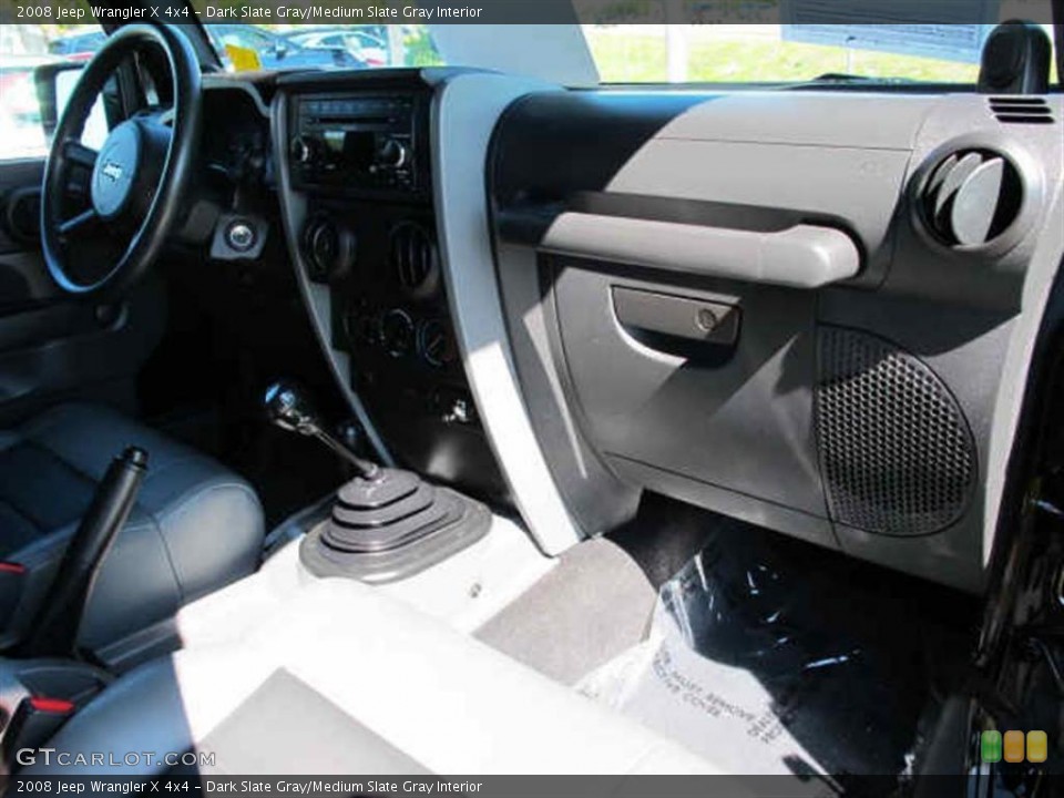 Dark Slate Gray/Medium Slate Gray Interior Photo for the 2008 Jeep Wrangler X 4x4 #45420747