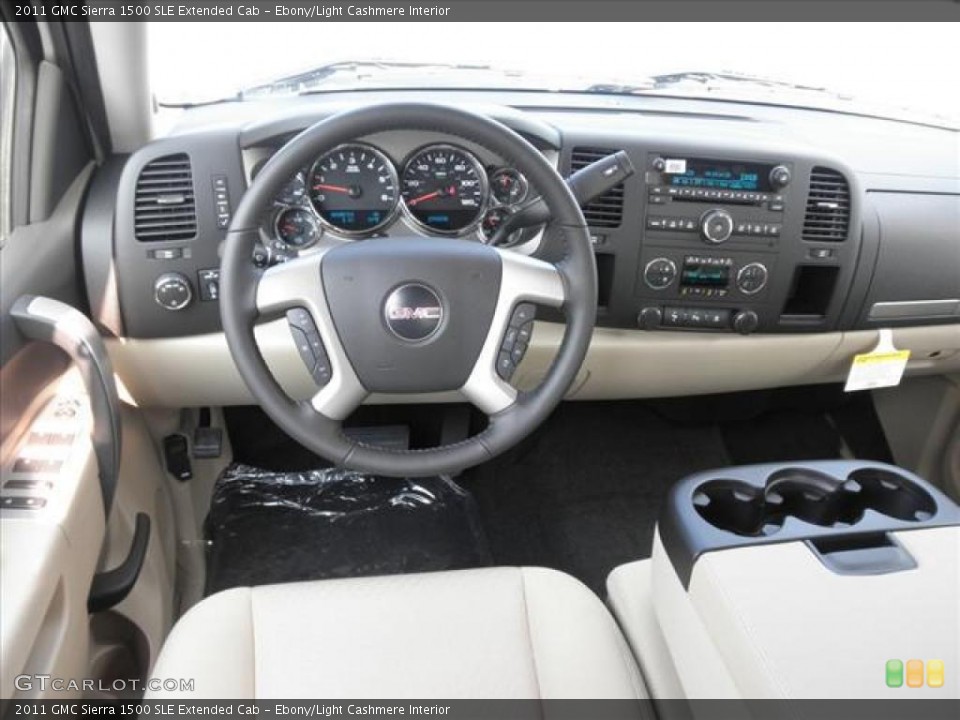 Ebony/Light Cashmere Interior Dashboard for the 2011 GMC Sierra 1500 SLE Extended Cab #45421254