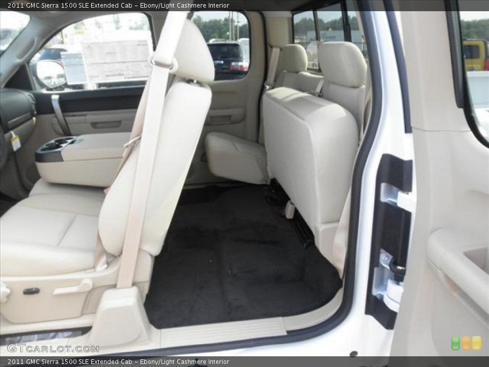 Ebony/Light Cashmere Interior Photo for the 2011 GMC Sierra 1500 SLE Extended Cab #45421266