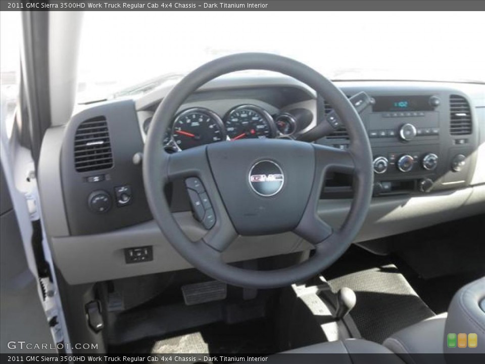 Dark Titanium Interior Dashboard for the 2011 GMC Sierra 3500HD Work Truck Regular Cab 4x4 Chassis #45422046