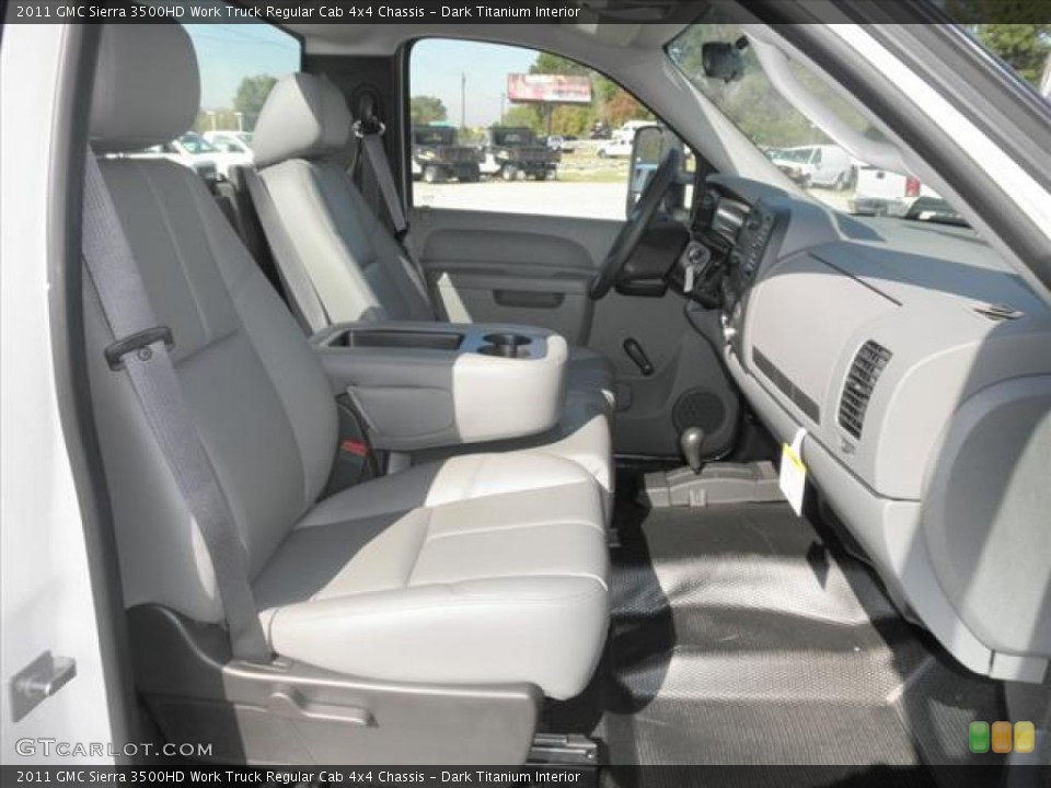 Dark Titanium Interior Photo for the 2011 GMC Sierra 3500HD Work Truck Regular Cab 4x4 Chassis #45422070