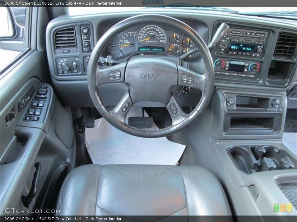 Dark Pewter Interior Dashboard for the 2006 GMC Sierra 1500 SLT Crew Cab 4x4 #45422750