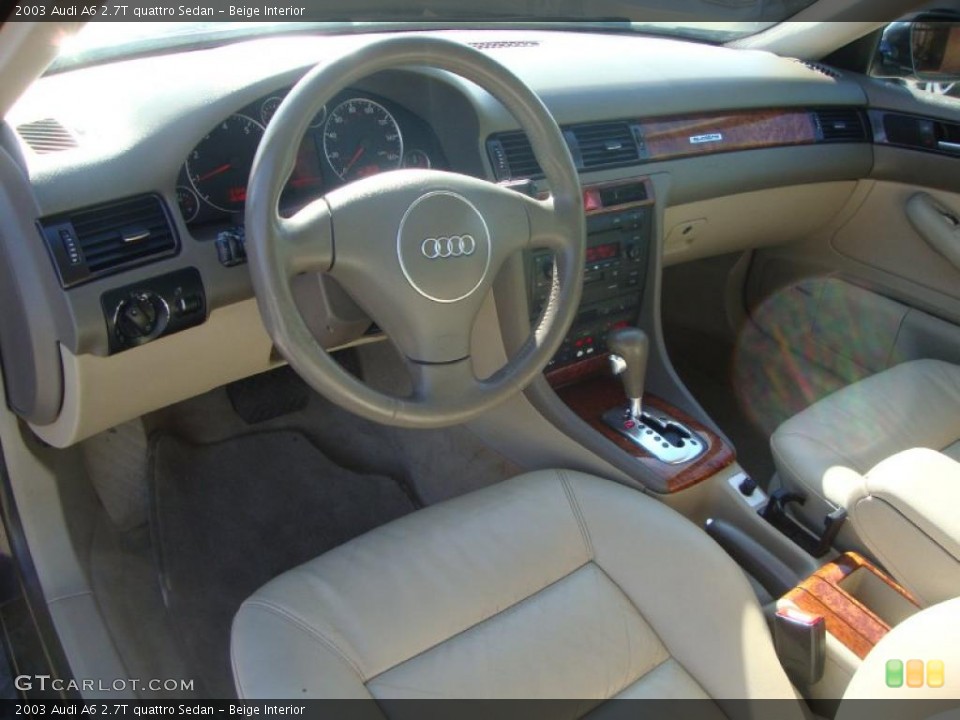 Beige 2003 Audi A6 Interiors
