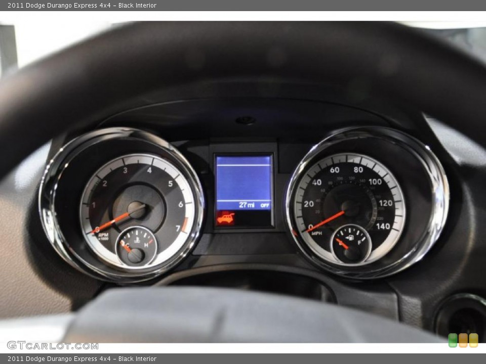 Black Interior Gauges for the 2011 Dodge Durango Express 4x4 #45424223