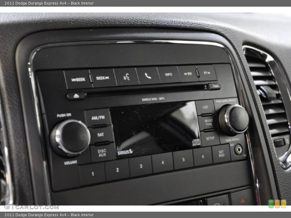 Black Interior Controls for the 2011 Dodge Durango Express 4x4 #45424231