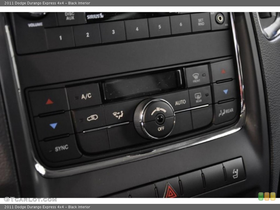 Black Interior Controls for the 2011 Dodge Durango Express 4x4 #45424239