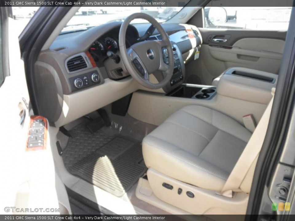 Very Dark Cashmere/Light Cashmere Interior Photo for the 2011 GMC Sierra 1500 SLT Crew Cab 4x4 #45424475