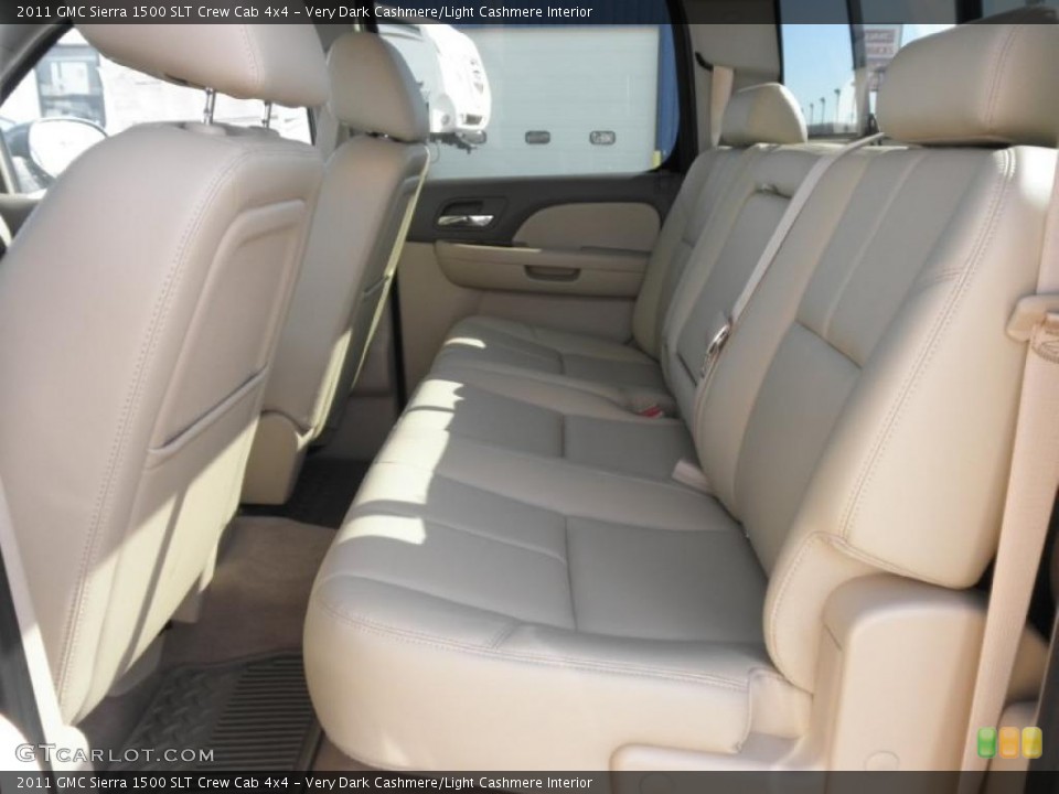 Very Dark Cashmere/Light Cashmere Interior Photo for the 2011 GMC Sierra 1500 SLT Crew Cab 4x4 #45424555