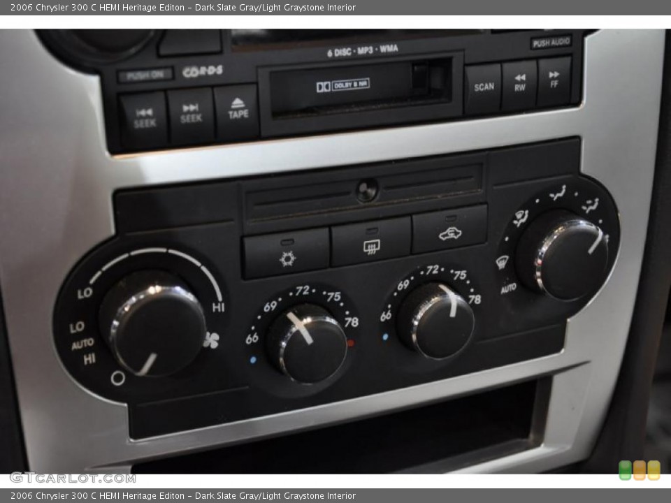 Dark Slate Gray/Light Graystone Interior Controls for the 2006 Chrysler 300 C HEMI Heritage Editon #45424979