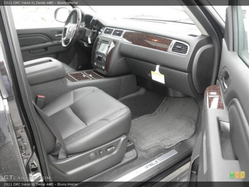 Ebony Interior Photo for the 2011 GMC Yukon XL Denali AWD #45425279